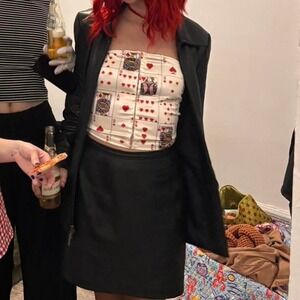 Deck of Cards crop top